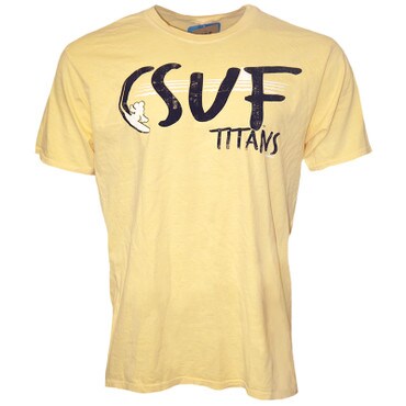 Blue84 CSUF Titans Surfs up Tee - Yellow